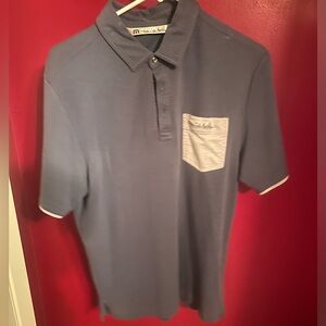 Travis Mathew polo- size m - blue gray